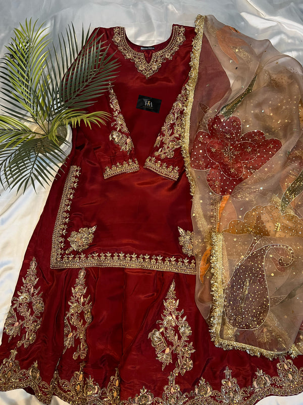 Maroon Drapes