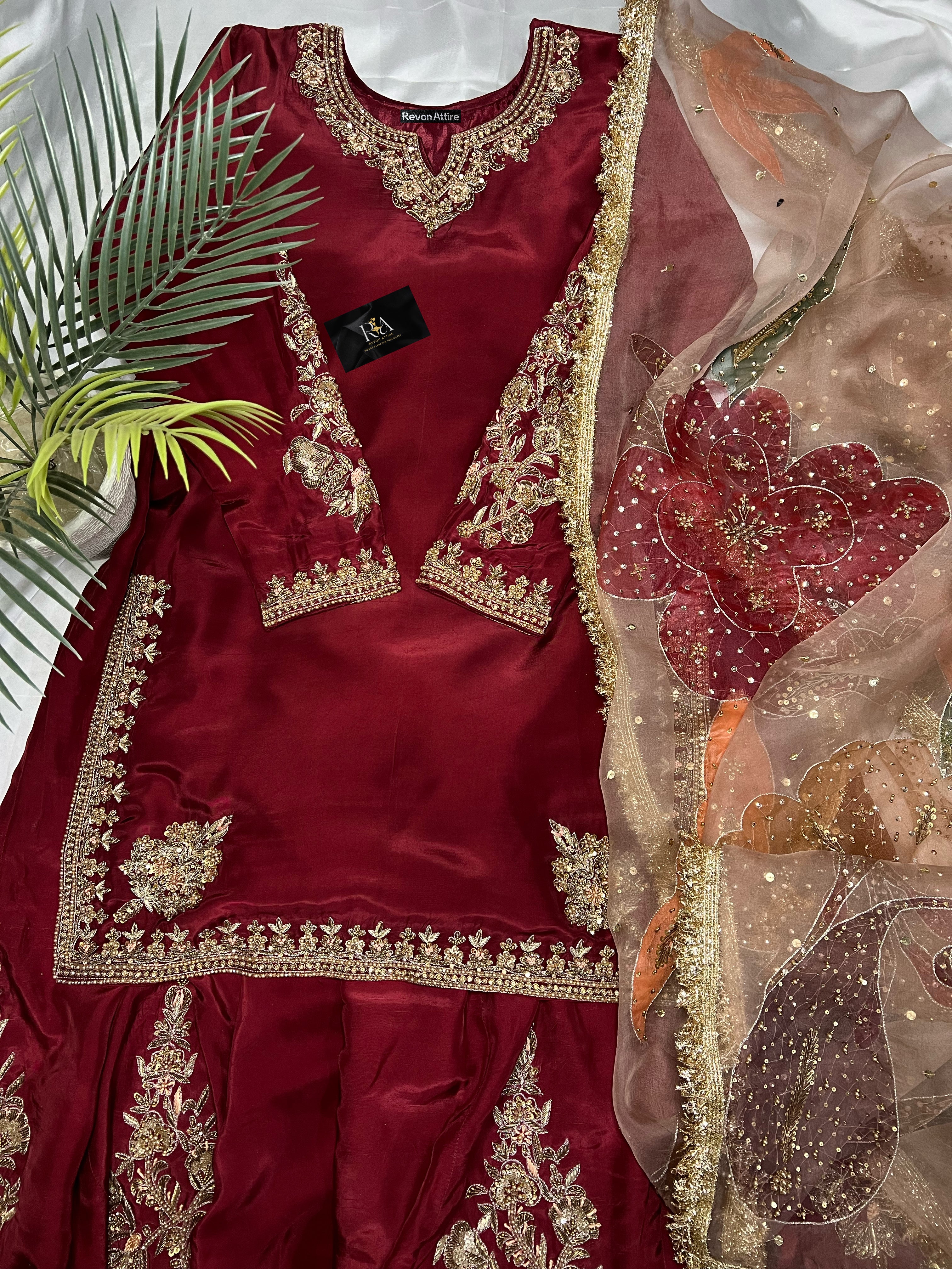 Maroon Drapes