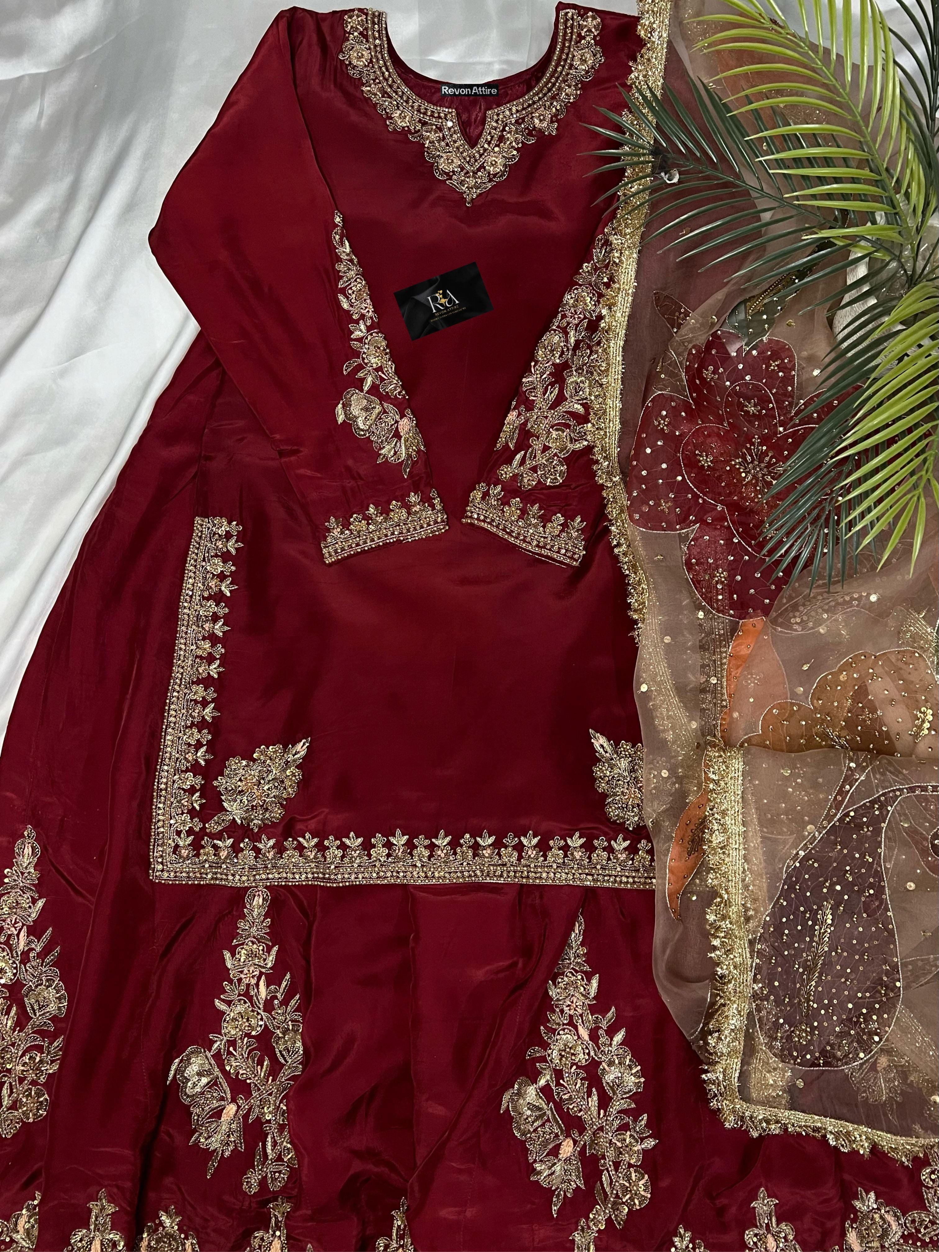 Maroon Drapes