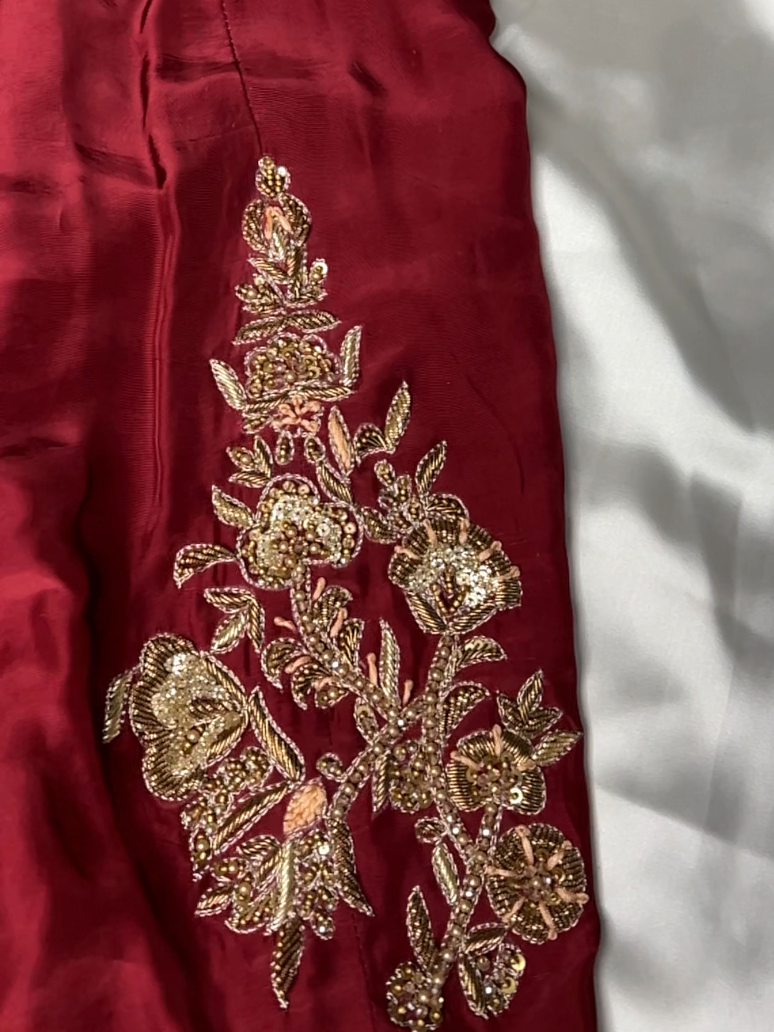 Maroon Drapes